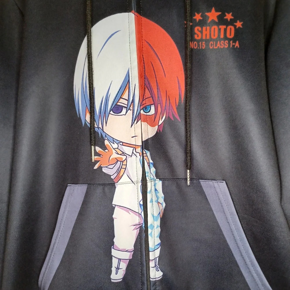 Shoto zip up anime hoodie - Picture 2 of 14